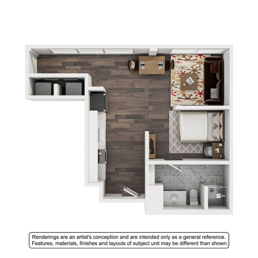 1BR/1BA – The Terrazo
